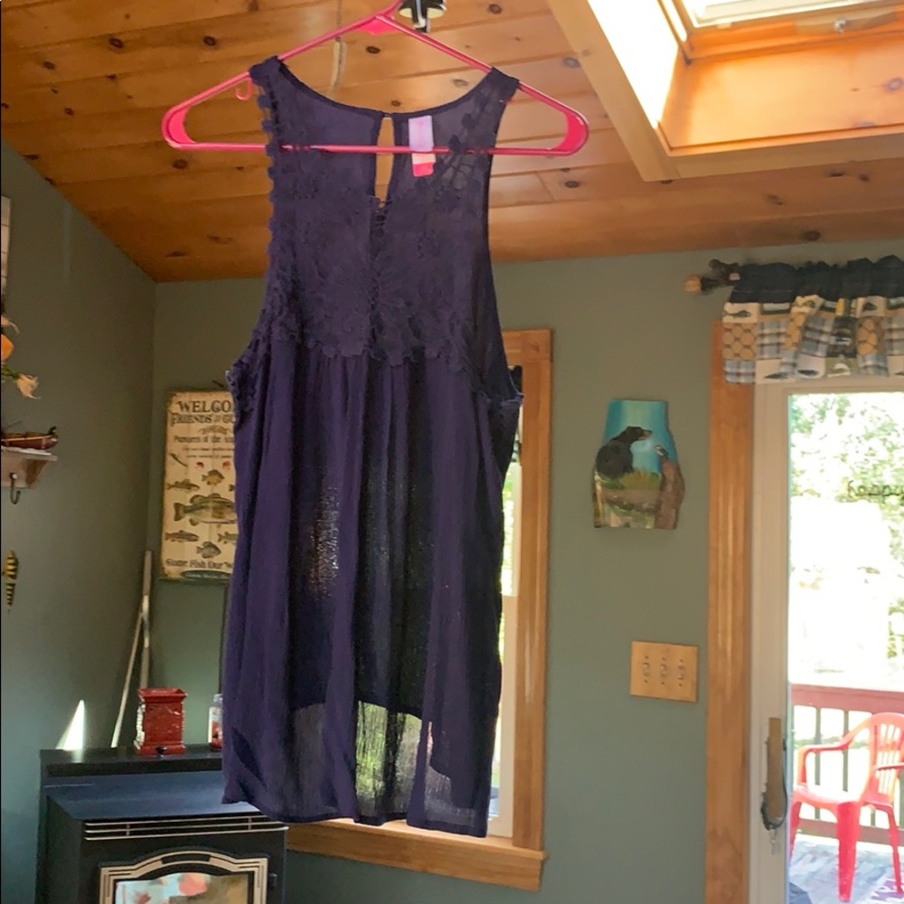 Sheer tank top